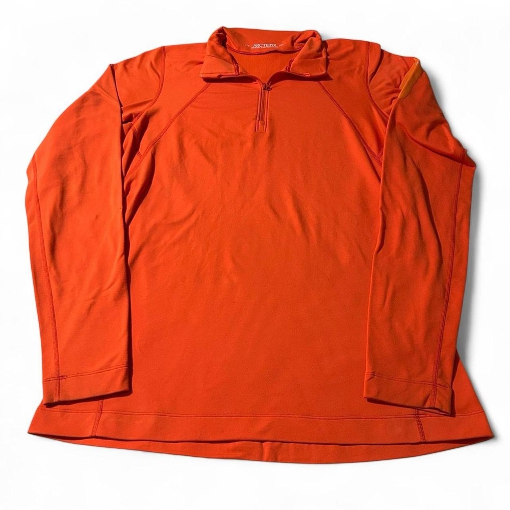 Women’s Arcteryx Gorpcore Quarter Zip Pullover Orange Size Large